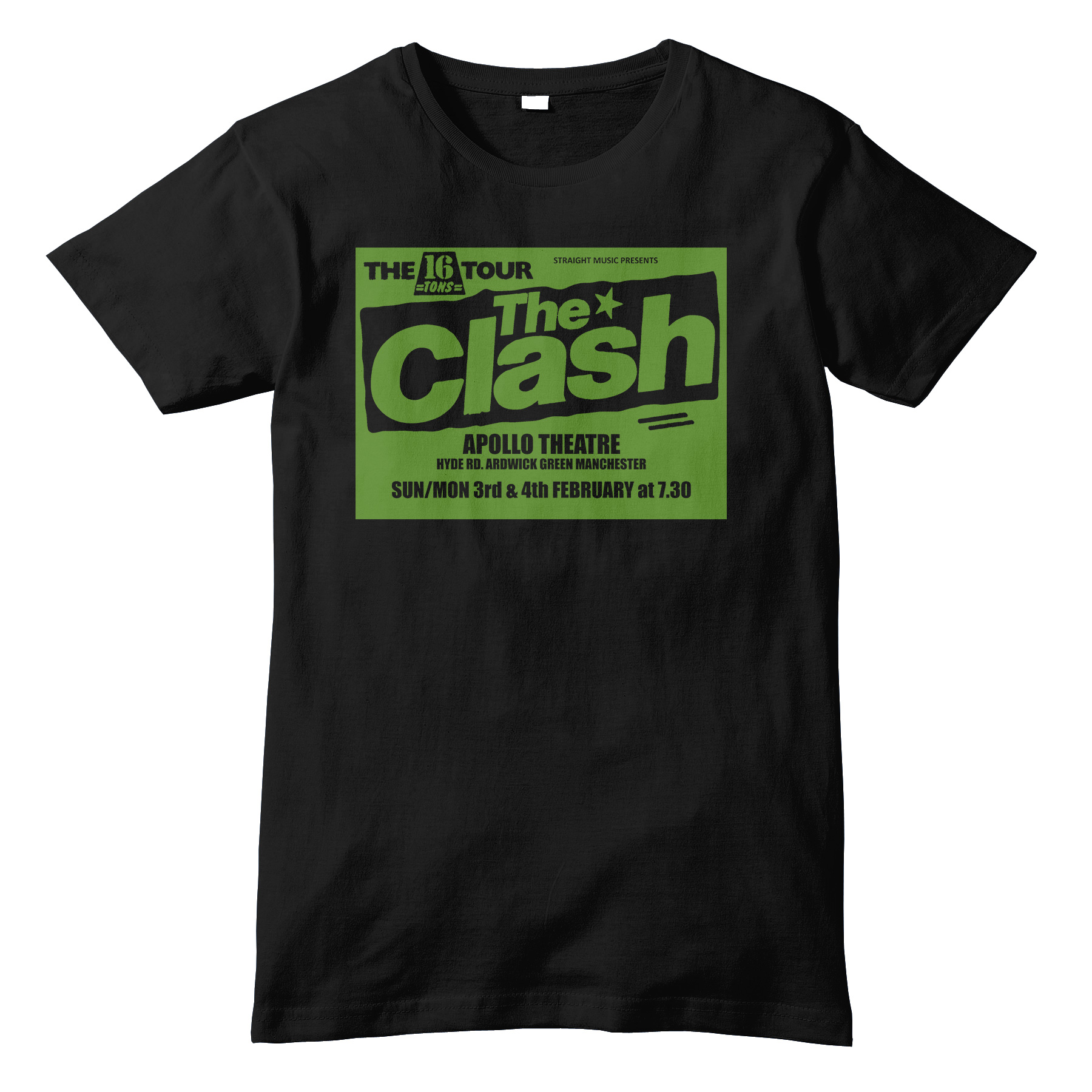 The Clash ’16 Ton’ Tour TShirt (Black) Kool And Retro