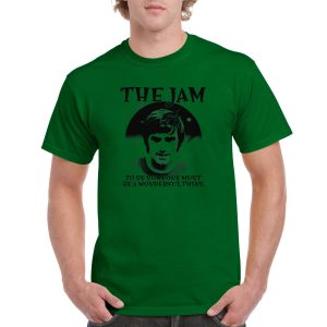 The Jam 'George Best' - T-Shirt (Northern Ireland & Manchester United Legend - Green)