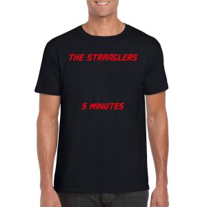 The Stranglers '5 Minutes' Classic Cover T-Shirt (Black)