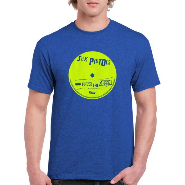 Sex Pistols ‘God Save the Queen’ Label T-Shirt (Blue)